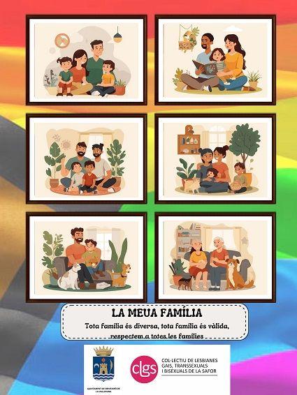 CLGS i Benifairó de la Valldigna llancen una campanya sobre diversitat familiar 1 cartell campanya families diverses benifairo clgs 2025