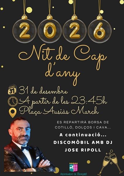Beniarjó es prepara per a una Nit de Cap d'Any inoblidable 1 Beniarjo Cap dany 2025
