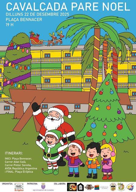 La màgia del Pare Noel inundarà el districte de la Plaça El·líptica i la República Argentina 2 Gandia Cartel Pare Noel