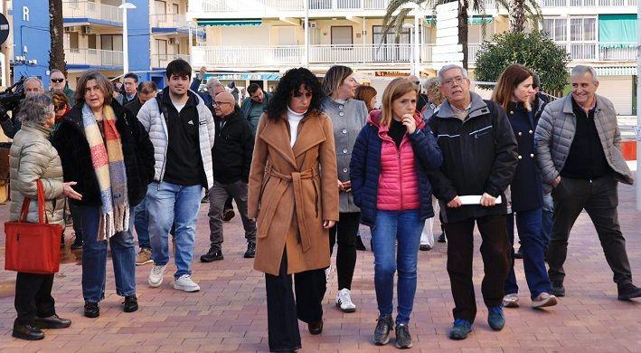 El Govern Central prioritza la regeneració de les platges de Tavernes 1 Tavernes 260123 VISITA DELEGADA GOVERN TEMPORAL HARRY 4