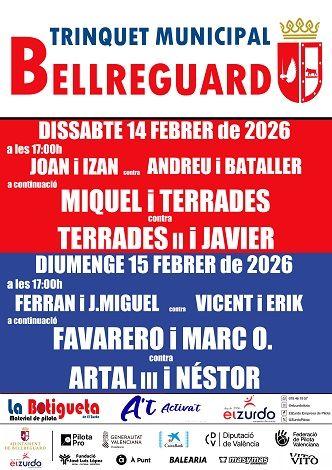 El Trinquet Municipal de Bellreguard acull un cartell de luxe 2 Bellreguard CAP DE SETMANA FEDPIVAL 1