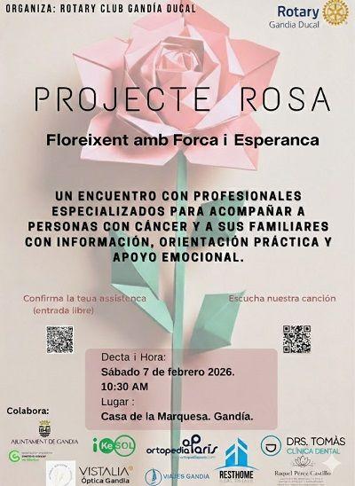 Gandia es bolca amb el 'Projecte Rosa': una xarxa de suport gratuïta per a véncer la por al càncer 1 Gandia projecte rosa