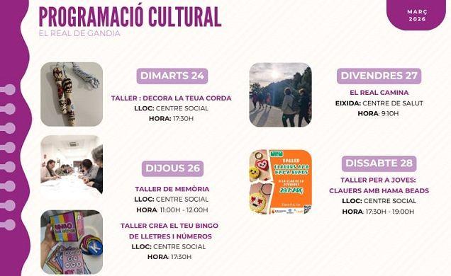 El Real de Gandia posa el colofó d'or al mes de març amb una agenda plena d'activitats 1 El real de Gandia 23032026