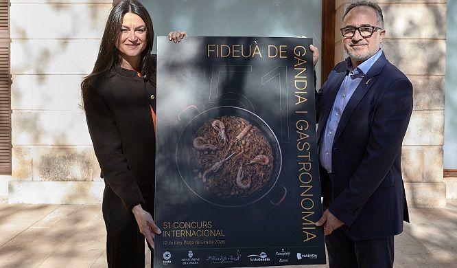 Gandia llança la 51a edició del Concurs Internacional de Fideuà 1 Gandia cartell concurs fideua 2026 1