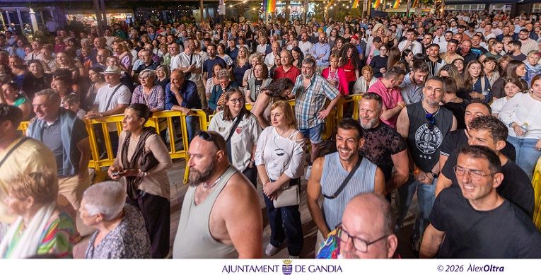 Miguel Garre nou Mr. Gay Comunitat Valenciana 2026 en la celebració del Gandia Pride 2026. 1 Gandia Mr Gay 2026