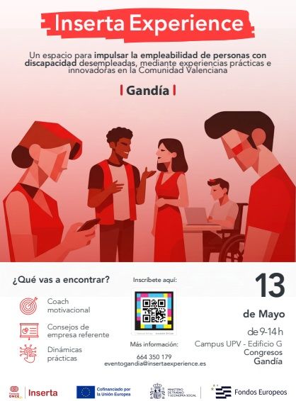 ‘Inserta Experience’ arriba a Gandia per a impulsar l'ocupabilitat de les persones amb discapacitat 1 Inserta