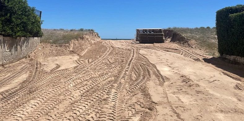 Investiguen unes obres en el sistema dunar de Xeraco ordenades per l'alcalde Avelino Mascarell 1 xeraco dunas 1