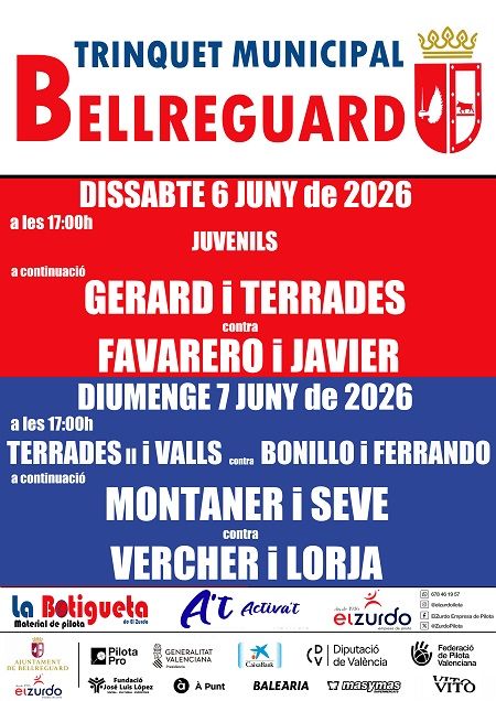 El Trinquet de Bellreguard es guarneix per a un cap de setmana de gran nivell de pilota valenciana 1 Bellreguard Trinquet 03062026