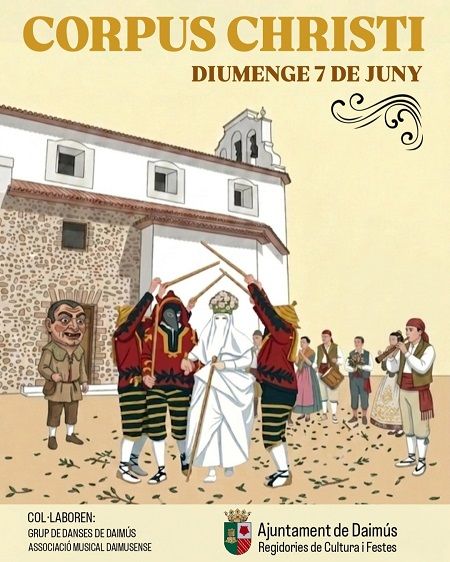 Daimús es prepara per a celebrar la tradicional festivitat del Corpus Christi 1 Daimus cartell Corpus Christi 2026