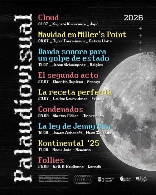 El cinema d'autor torna a omplir d'hamaques el Palau Ducal 2 Gandia Palaudiovisual 2026 cartell