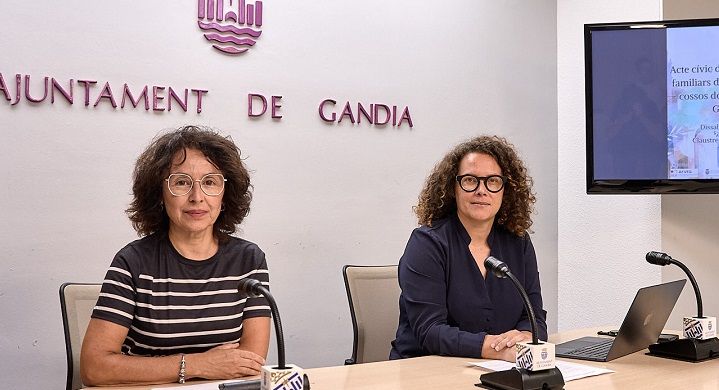 Gandia entregarà dissabte les restes de les quatre primeres víctimes del franquisme identificades a les seues fosses 1 Gandia acte civic lliurament als familiars de les restes 1