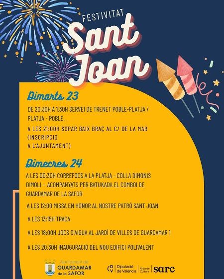 Guardamar de la Safor es prepara per a viure una intensa Festivitat de Sant Joan 1 Guardamar de la sador Sant Joan 2026