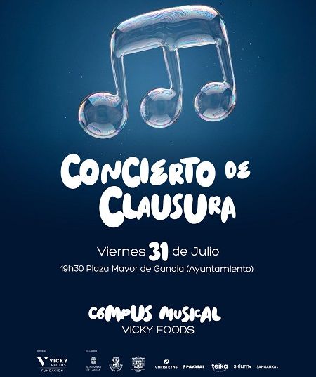 El Campus Musical Vicky Foods reuneix a Gandia més de 100 joves talents del país 2 Gandia Campus Musical Vicky Foods cartell 2026