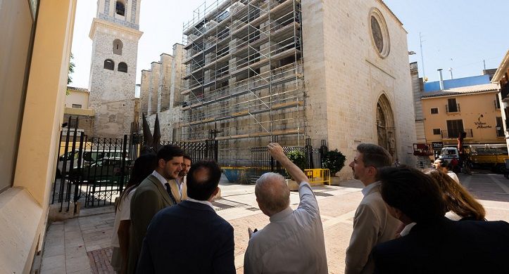 Avancen a bon ritme les obres de restauració a la Col·legiata de Gandia 1 Gandia Collegiata Obres 2026