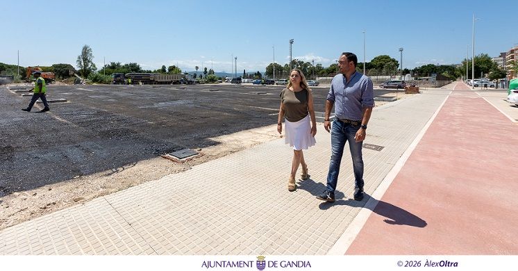 Gandia avança en la reurbanització de l'avinguda del Port amb una nova zona d'estacionament i més espais verds 1 Gandia avda del port 1