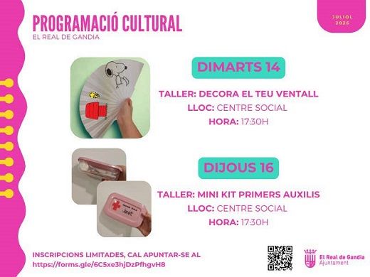 El Real de Gandia activa un juliol farcit de cultura, música i cine 1 Real de Gandia 14072026