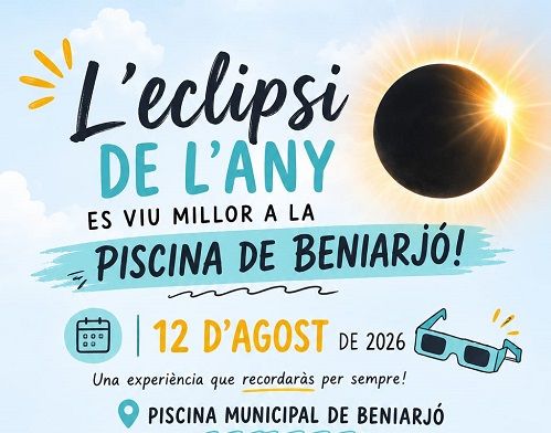 Beniarjó convida a viure "l'eclipsi de l'any" 1 Beniarjo Cartell activitats eclipsi solar