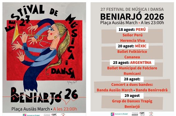 Beniarjó es converteix en el cap i casal del folklore mundial 1 Beniarjo Festival de Musica 2026 1