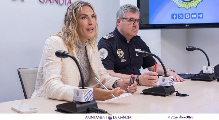 Gandia engega el nou contracte de senyalització viària amb prioritat als entorns escolars i la seguretat de la ciutat 1 Lydia Morant 28082026