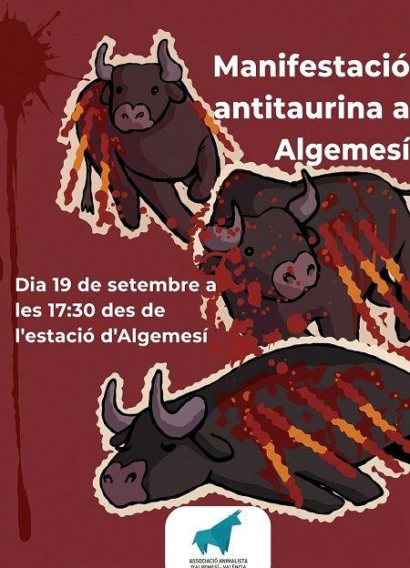 L'antitaurisme torna a lluitar als carrers d'Algemesí 1 Algemesi antitaurina