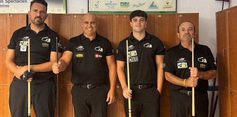 Llum i ombra per al Chef Amadeo Gandia Billar Club en la segona jornada de la Lliga Autonòmica 1 Gandia Billar Equip HONOR 26 27