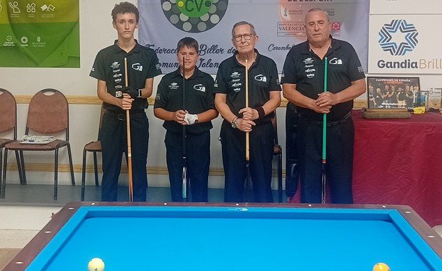 Llum i ombra per al Chef Amadeo Gandia Billar Club en la segona jornada de la Lliga Autonòmica 2 Gandia Billar Equip SEGONA 26 27