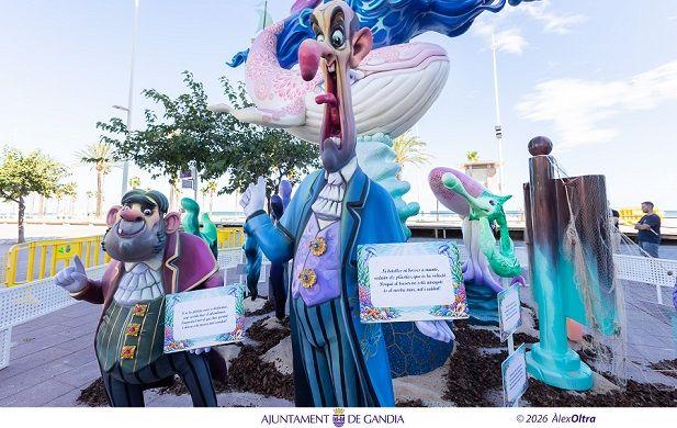 La platja de Gandia fusiona tradició fallera i turisme amb la V 'Falla a la Mar' 1 Falla a la Mar 2026 1